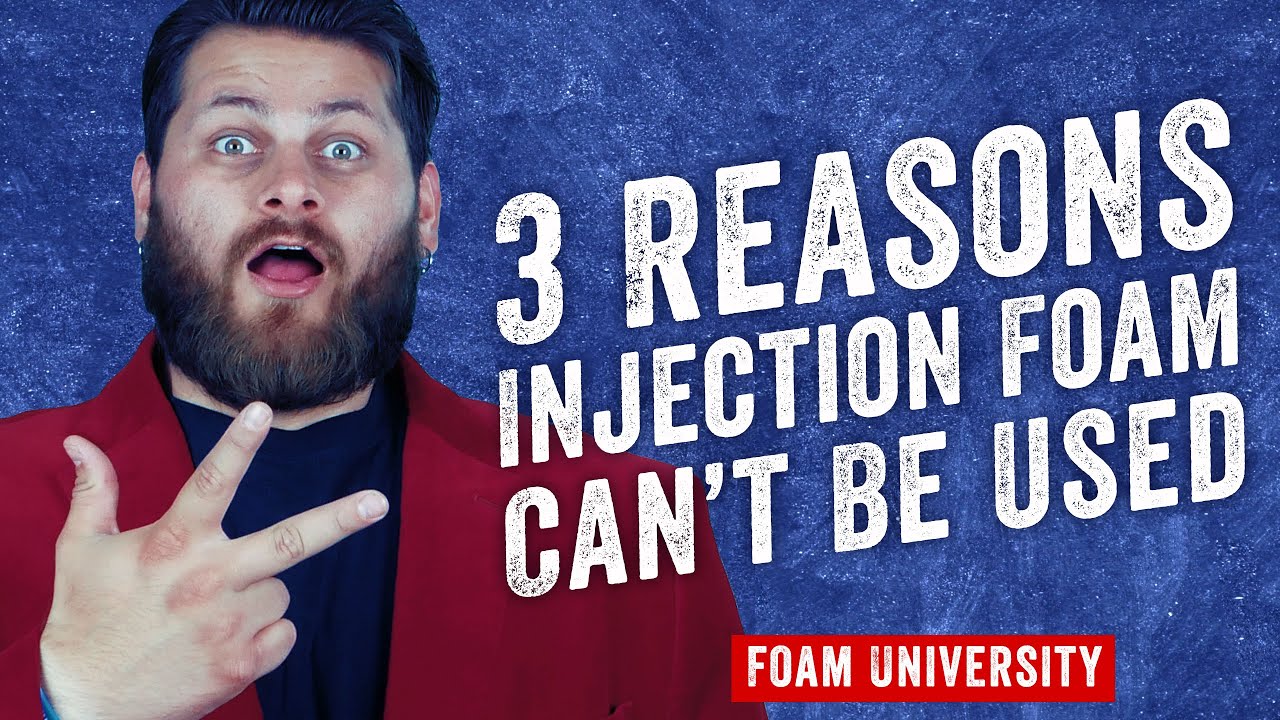 3 Reasons Injection Foam Insulation Can Not Be Used For Insulating Existing Walls Foam University Youtube