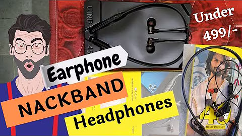 NECKBAND Earphone | Bluetooth Neckband Headset Under 500 Rs pTron Tangent Wireless Earphone unboxing