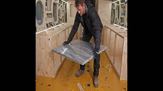 Building a House on Lake (ASMR) – Couple Turns Old Chinook helicopter into Home   Start to finish