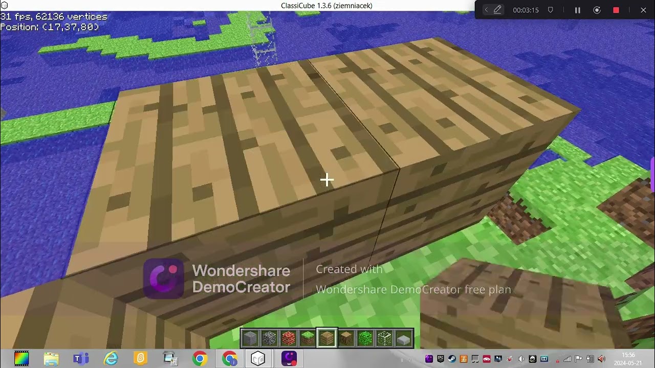 Minecraft classic #6 Wrak statku!