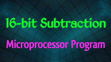 16 bit Subtraction in 8086 | Debug | ALP | 8086 | MPMC Programs | MPMC | Subtraction