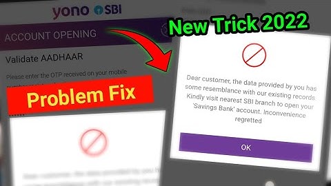 Dear Customer the data provide by you has some resemblance with our existing sbi problem fix 2022