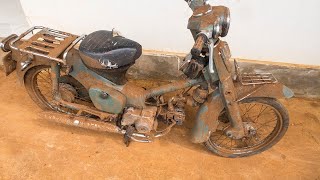 1978 Honda Super Cub C50 Frame Restoration