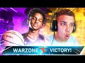 RECRUITING Lebron James Jr to FaZe Clan 🤫 WARZONE DOMINATION! (Modern Warfare Warzone)