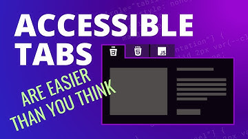 Boost accessibility with progressive enhancements for tabs | HTML, CSS, & JS