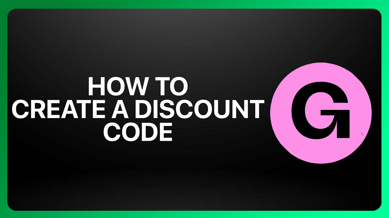 Discounts Tutorial How To Create A Discount Code On Gumroad! Tutorial - YouTube