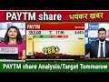 PAYTM share news todayhold or sell paytm share analysispaytm share newstarget 2025