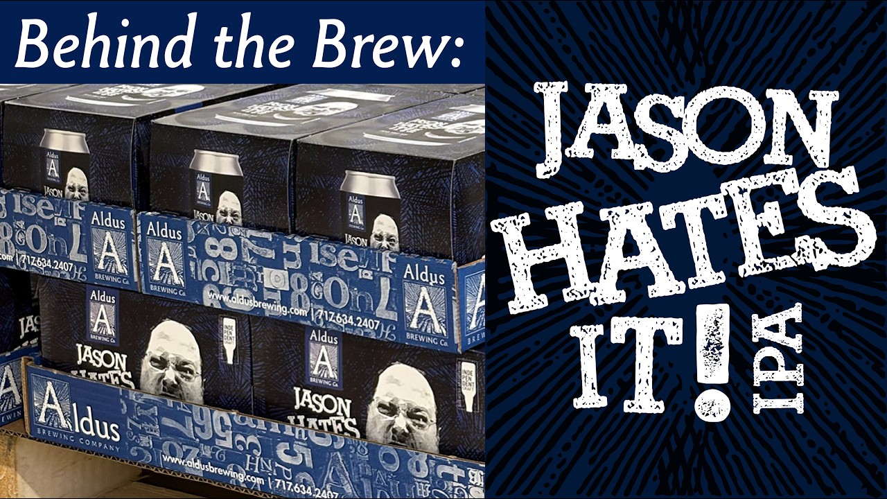 A palette of Jason Hates It! IPA right after packing