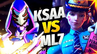 KSAA #1 DVA  VS ML7 ANA - OVERWATCH 2 TOP 500 SEASON 6