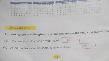 Dav Public School Class 3|| Unit 6 Worksheet 1 || Day Date And Time || @madhubanclasses
