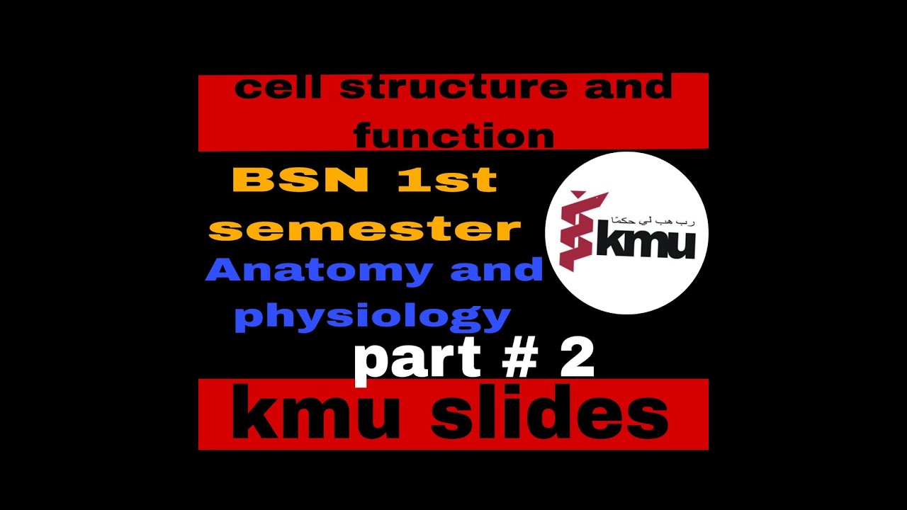 cell structure and function . chap #3 part#2 || BSN 1st semester ...