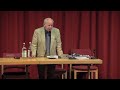 Colin Dexter, talks at the Crime Fiction Day on the theme of Inspector Morse.