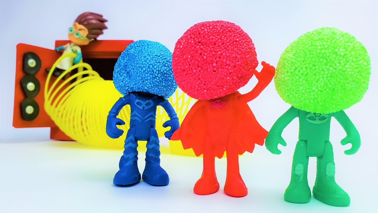 Avengers and PJ Mask Learning Colors in Magic Safe (For Kids) YouTube