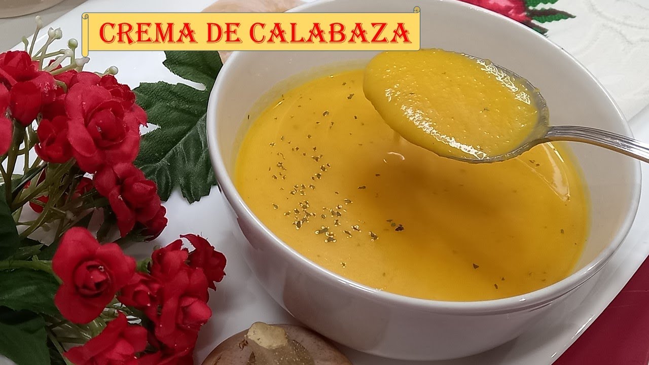 CREMA DE CALABAZA en Monsieur Cuisine Connect/Plus/Thermomix/Mambo * RECETA CASERA Y FÁCIL