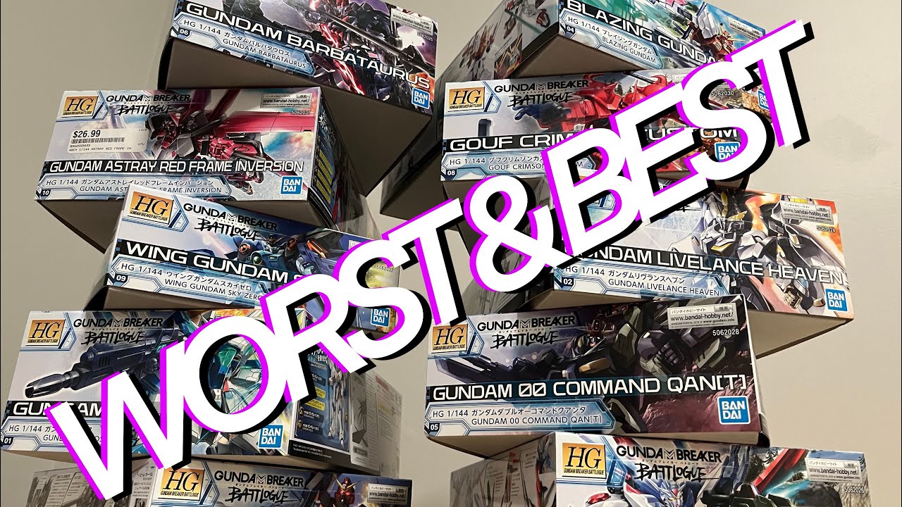 RANKING ALL 10 HG GUNDAM BREAKER BATTLOGUE KITS