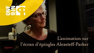 L’animation sur l’écran d’épingles Alexeïeff-Parker