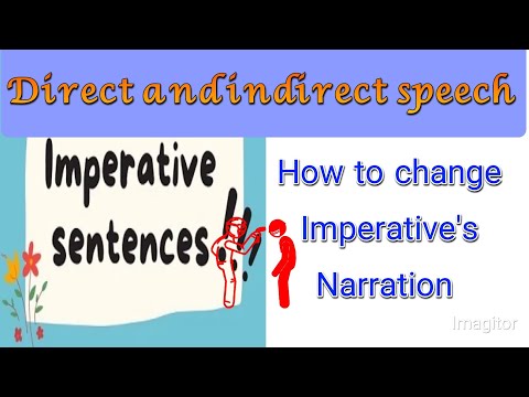 Direct and Indirect speech | Imperative Narration rules - YouTube