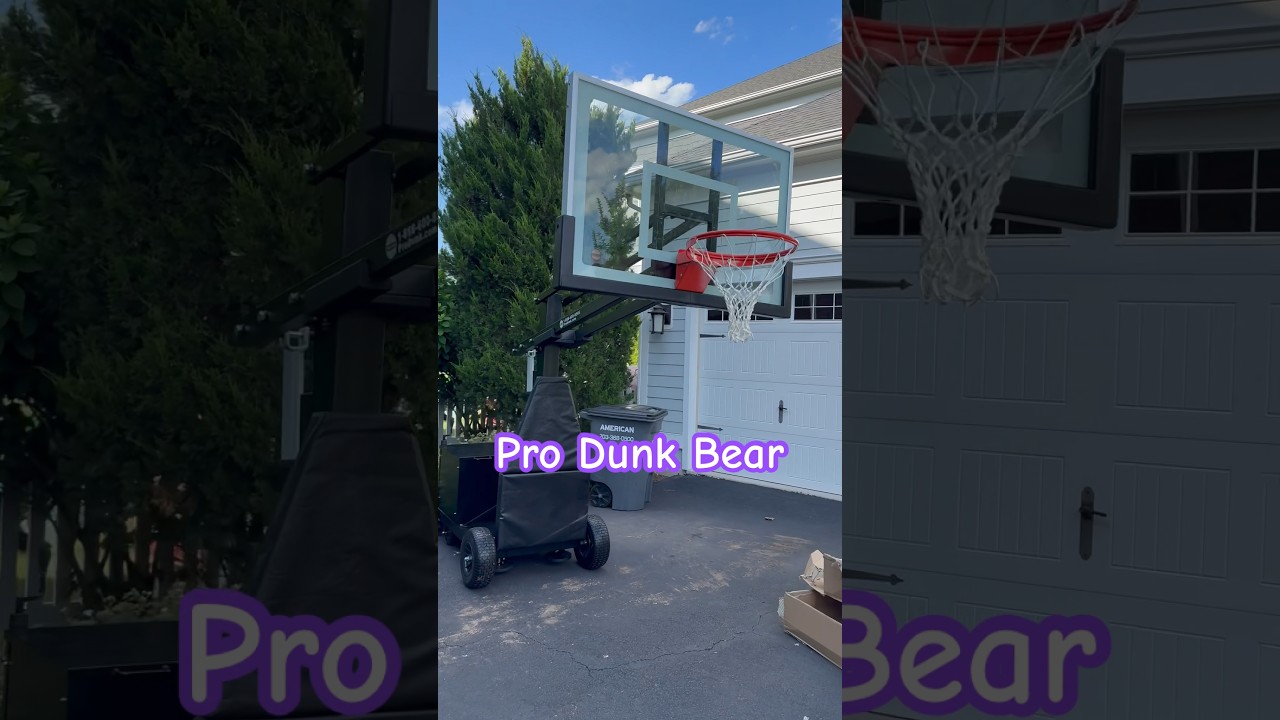 Assembled a Pro Dunk Bear Portable Hoop.