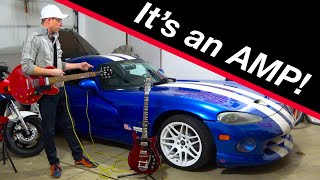 I turned my Dodge Viper into a 500 hp GUITAR AMP!