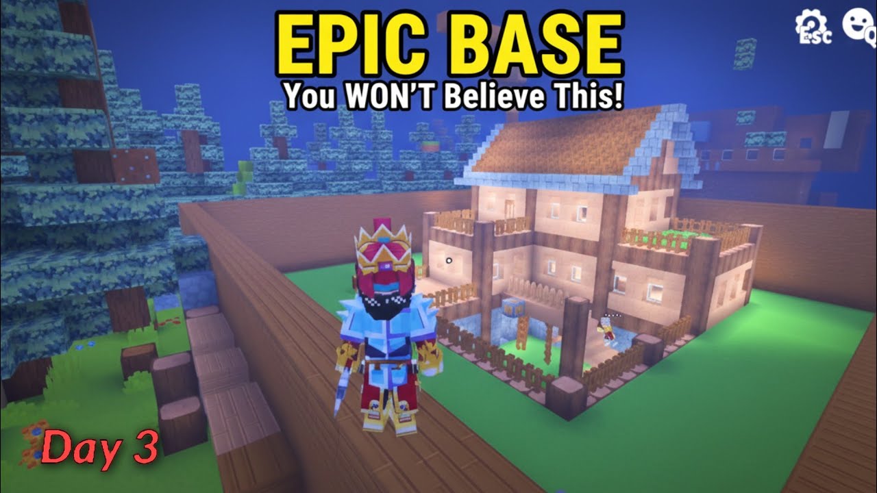 Building My Dream House in Survival — Day 3 😱🔥 