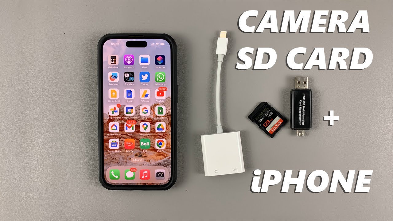 Iphone Tutorial, MicroSD Card Reader 