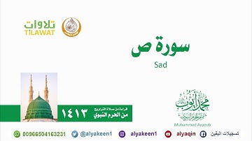 سورة ص   من صلاة التراويح بالمسجد النبوي 1413 هـ الشيخ محمد أيوب رحمه الله