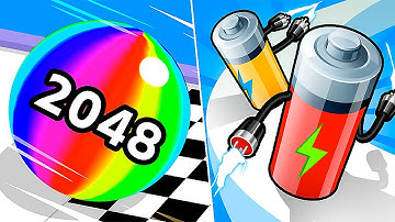 Ball Run 2048 ⚔️ Battery Run - All Levels Update Gameplay Walkthrough Android, IOS - NEW APK!