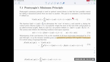 Digital Control, lecture 11 (Chapter 7 - Optimal Control)
