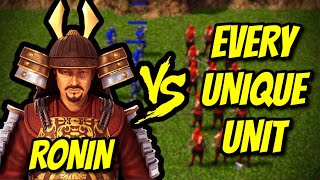 RONIN vs EVERY UNIQUE UNIT | AoE 3: Definitive Edition