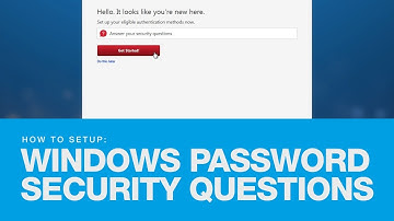 How to Setup Your Windows Password Security Questions
