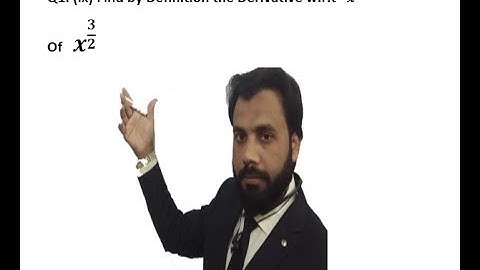 F.Sc Part 2 and DAE Part 2 Exercise 2.1 Part 9. Derivative by Definition.