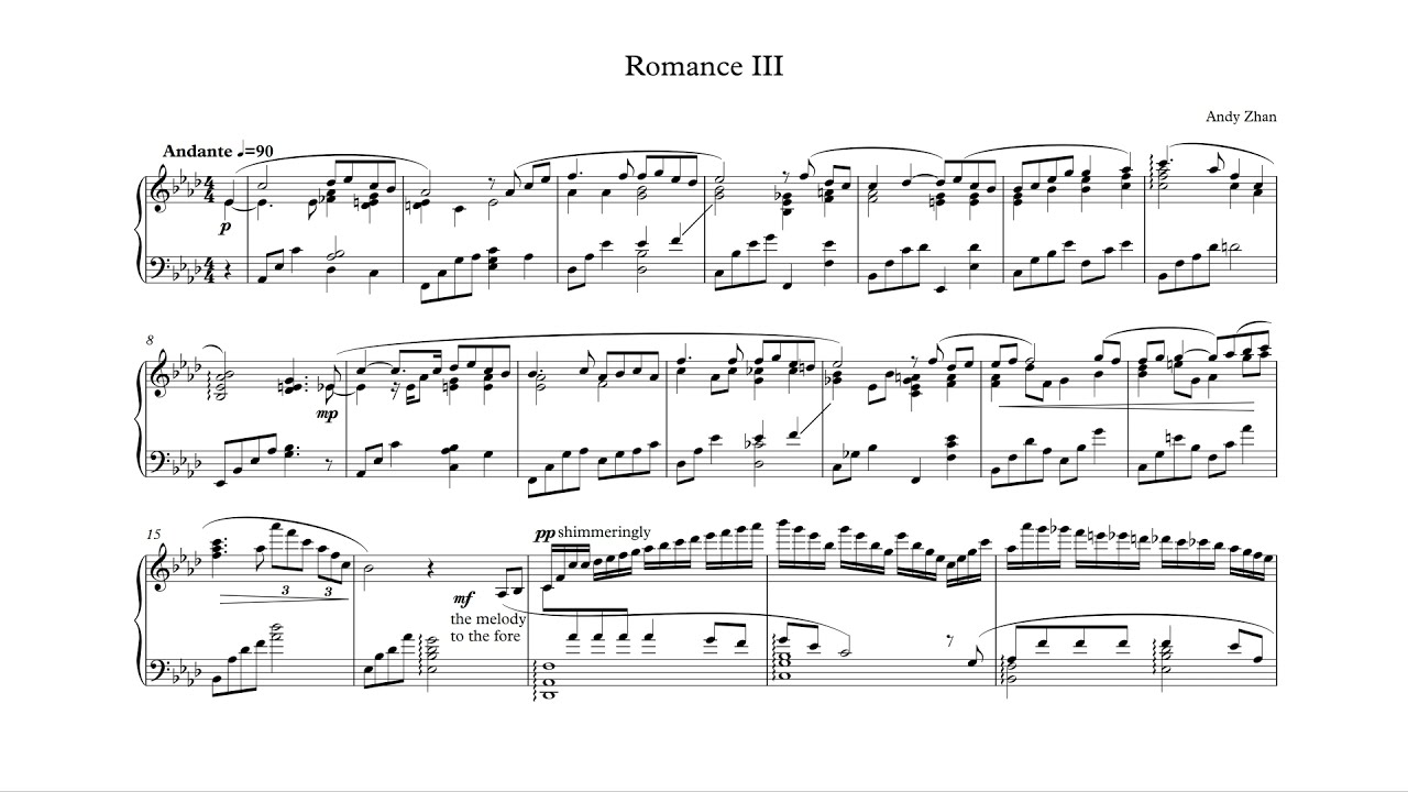 romance no.3 // original piano composition - YouTube