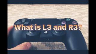 How to use L3 and R3 ps4 controller