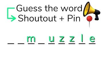 Guess the word Get a Shoutout !