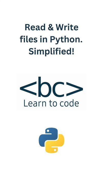 Read & Write Files in Python Simplified! ⏳ #Shorts #python #programming ...