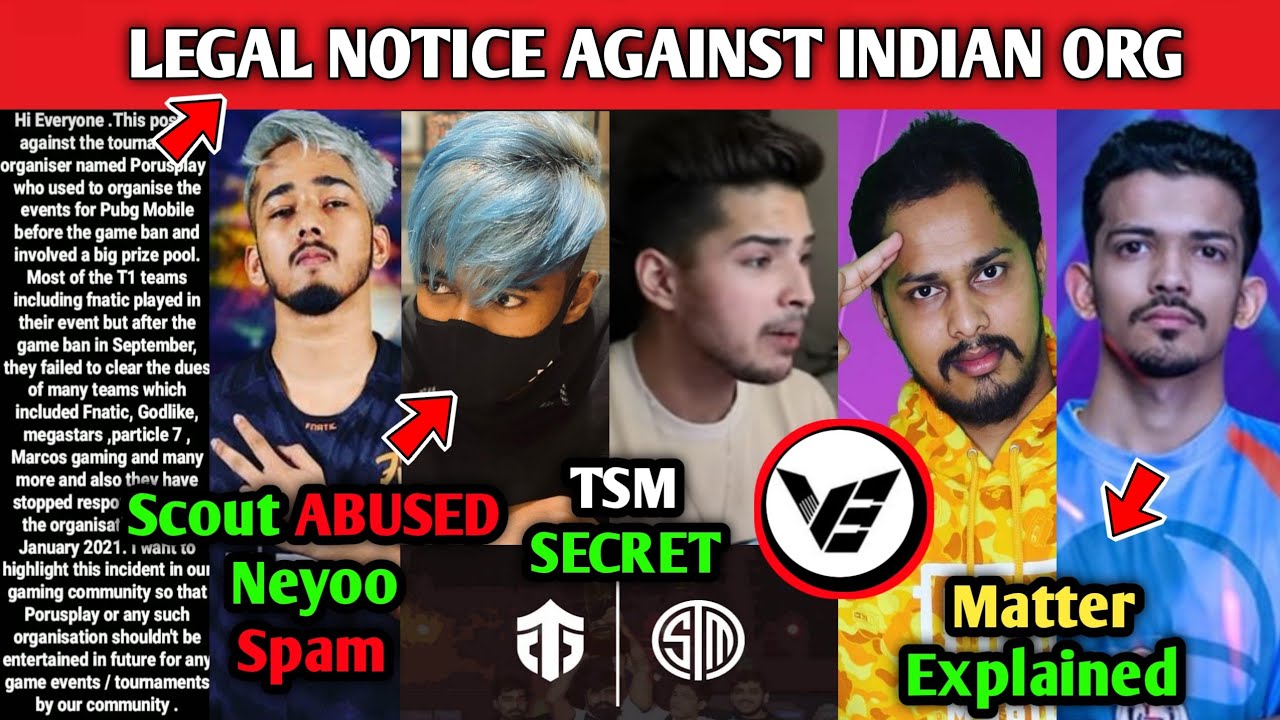 Legal Action Against Indian eSports Organization, Neyoo Clarify "Scout Abused Neyoo" Matter, 420op