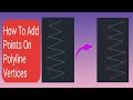 Polyline vertex pe point kaise lagaye  how to insert points on polyline vertex automatically