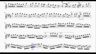 Marcha Turca Partitura de Violín chords