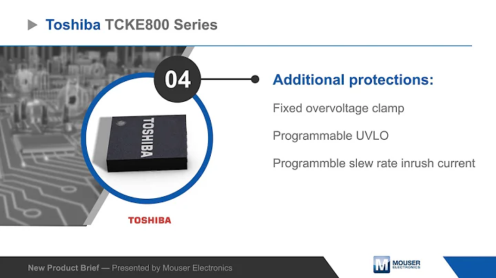 Toshiba TCKE8xx eFuse ICs — New Product Brief | Mouser Electronics