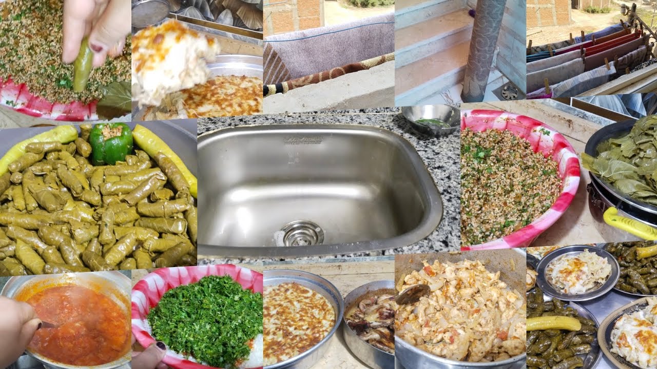 فطور آخر خميس في شعبان.. روتين النشاط من الصبح بدري 💪 فطارنا مكرونه بالبشاميل بالفراخ ومحشي ورق عنب😋