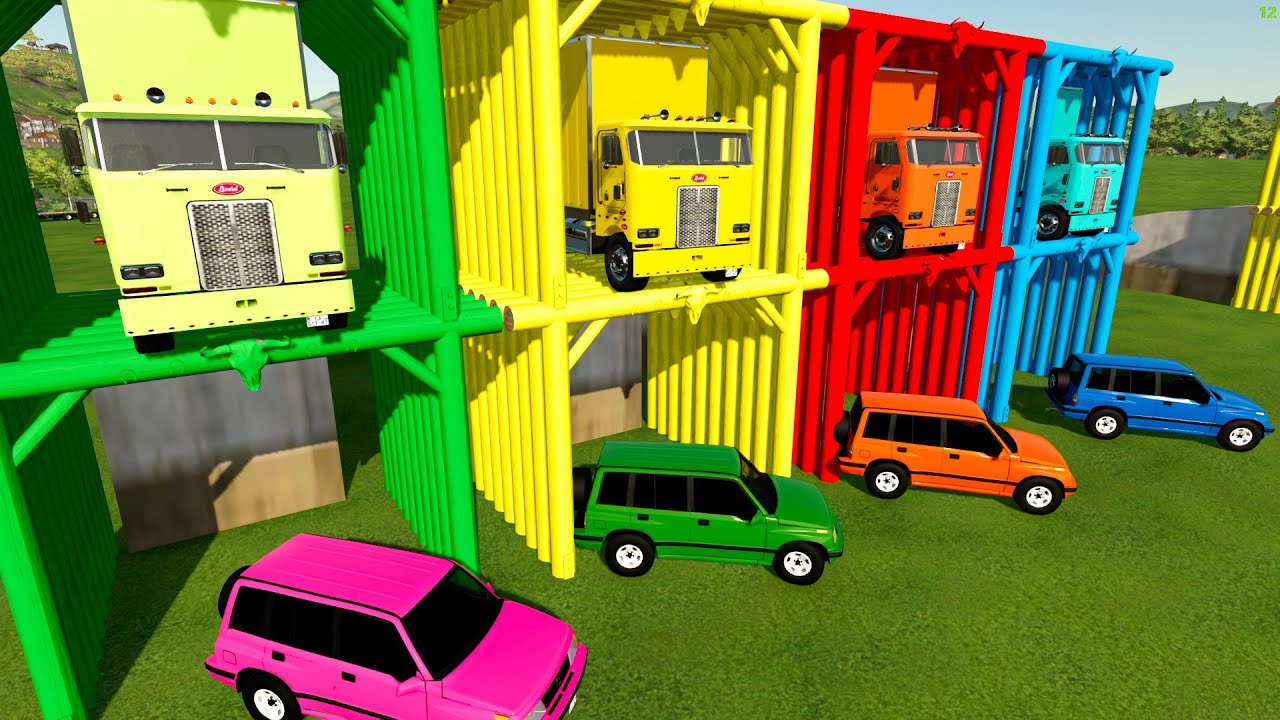 colors cars and trucks YouTube