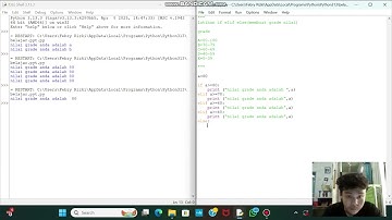 Python Dasar If Elif Else (Membuat Grade Nilai)