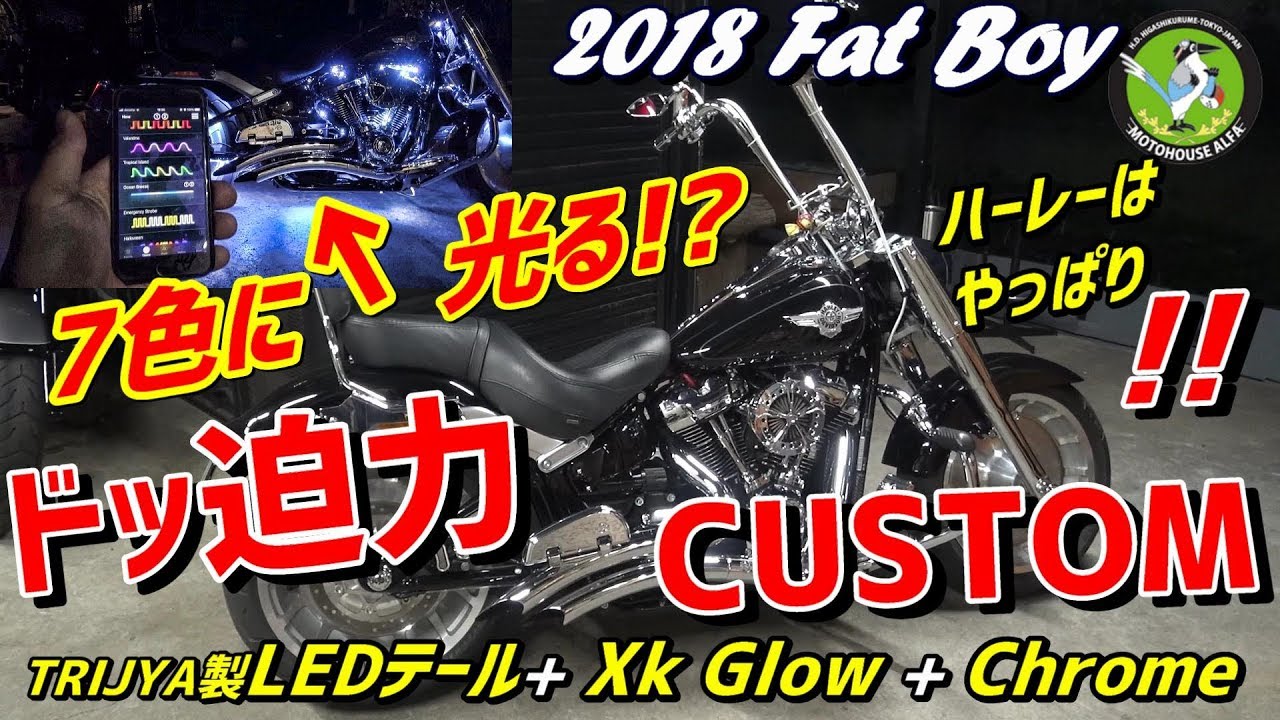 7色に光る！？】ハーレーはやっぱりドッ迫力CUSTOM！！ 2018