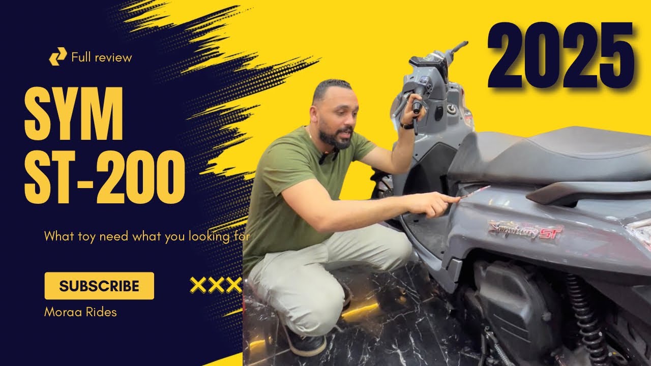 SYM-ST2025 🥰 رحله مع سكوتر شيك