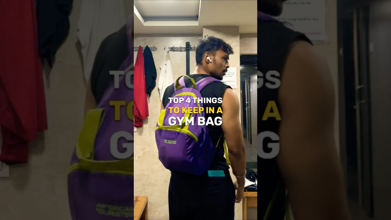 Top 4 Things To Carry In A Gym Bag | Deodorant, Napkin, Water Bottle & Shoes