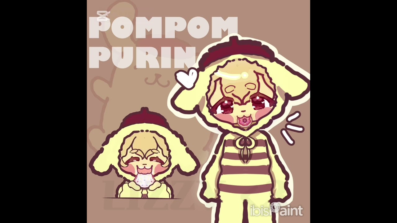 SpeedPaint of my Humanised PompomPurin! 