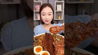 먹방 먹는 소리 Crispy Chicken Noodle #asmr #mukbang #food #eating #shorts
