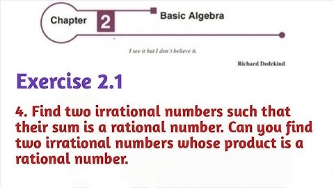 Class 11 Chapter 2 Basic Algebra Exercise 2.1 4 th sum
