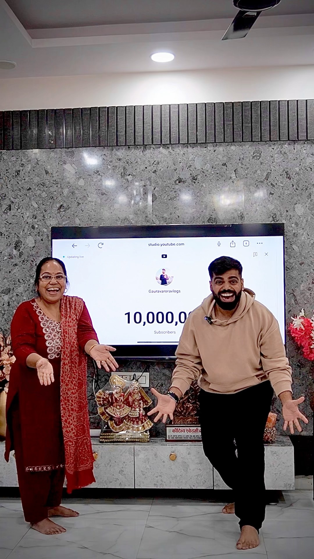 10 million celebration #shorts #youtubeshorts #gauravaroravlogs #10million