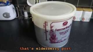 Making Elderberry Port Style Wine,  Part Two